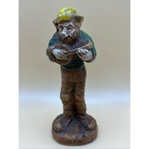 Syroco Hillbilly Band Figurine - Ben - 4.75" Tall - Folk Art - 1940s Vintage